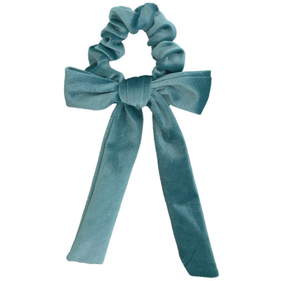 High quality Velvet knot streamer scrunchies