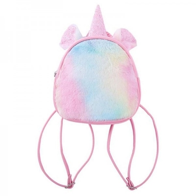 Mini Shape Unicorn Backpack with fur