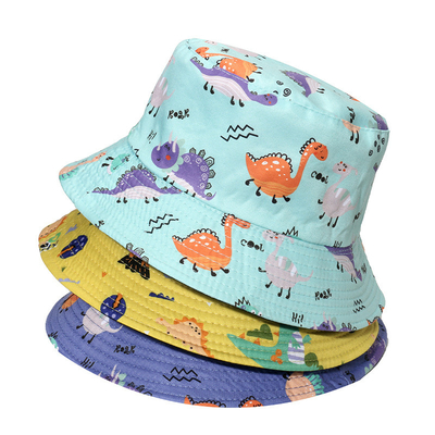 Cute Cartoon Dinosaur Fisherman Hat Sunshade Sun Protection Casual All-Match Bucket Hat
