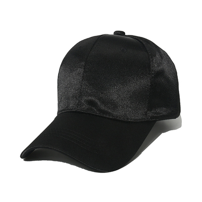 Spring/Summer Silk Satin Solid Color Casual Baseball Cap for men and women