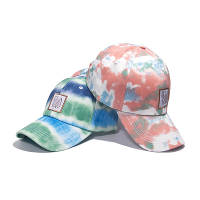 New Men'S And Women'S Tie-Dye Baseball Cap With Letter Patch