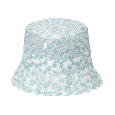 Summer Breathable Flower Lace Fisherman Hat Small Daisy Bucket Hat For Women