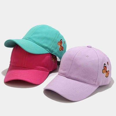 New Fashion Butterfly Pattern Curved Brim Baseball Cap For Outdoor