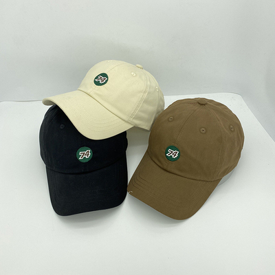 Embroidered Numbers Simple Cotton Multi-color Baseball Cap for men