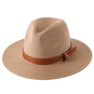 Sombrero de paja plegable para mujeres Sombrero de sombrilla de panama Sombrero de sombrilla de playa